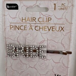 NEW rhinestone BRIDE hair clip